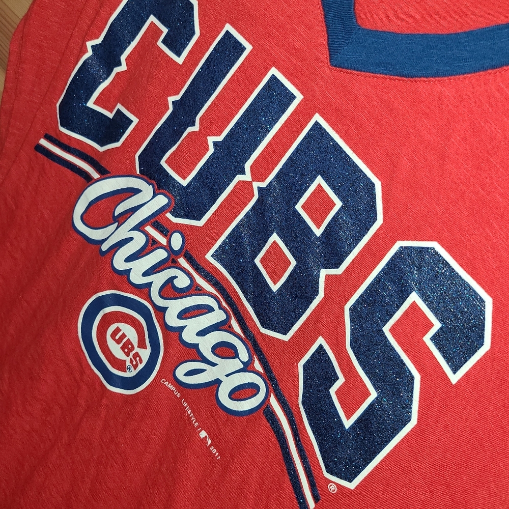 Chicago Cubs Womens T Shirt - M - Picture 4 of 5